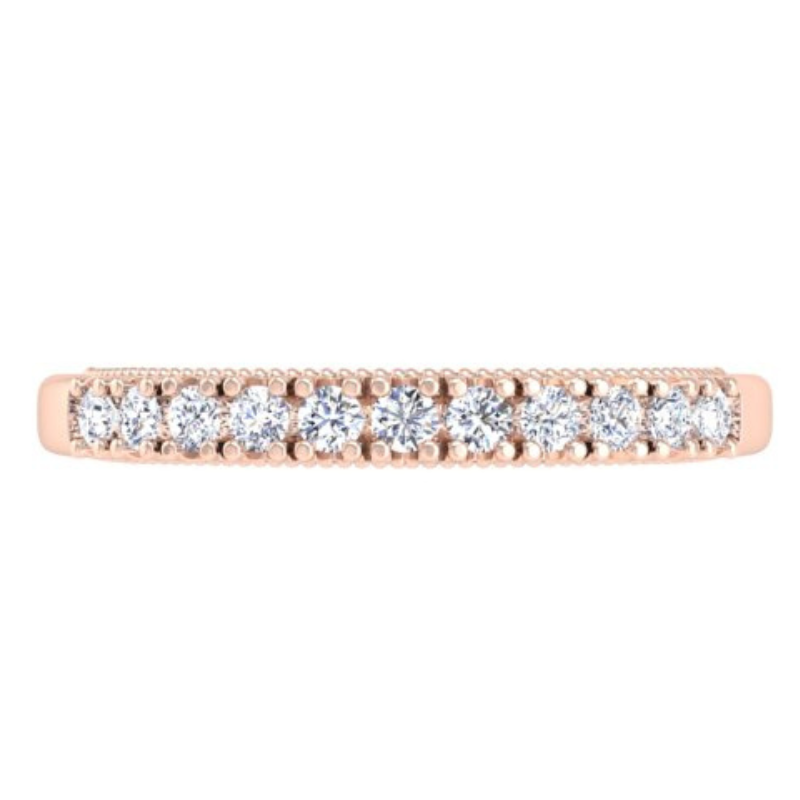 Ben Garelick Astra Galactic Rose Gold Diamond Wedding Band Top