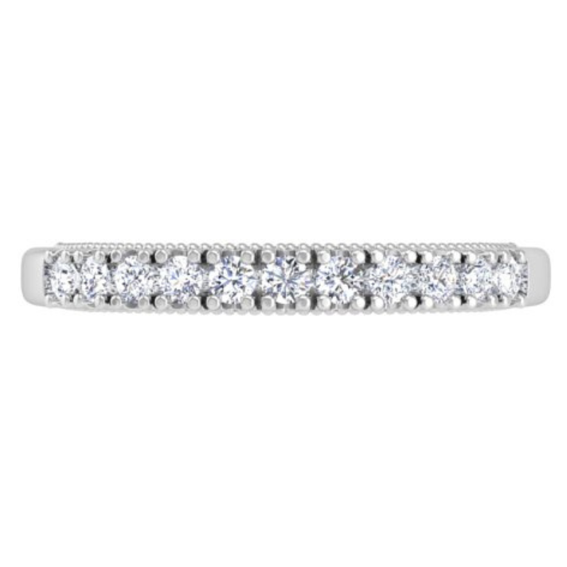 Ben Garelick Astra Galactic White Gold Diamond Wedding Band Top