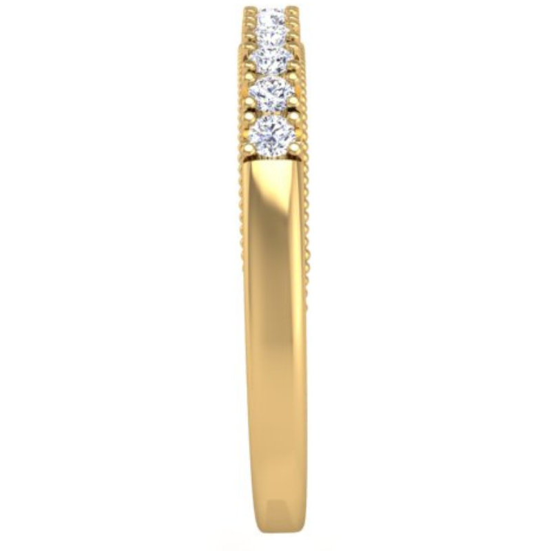 Ben Garelick Astra Galactic Yellow Gold Diamond Wedding Band Right