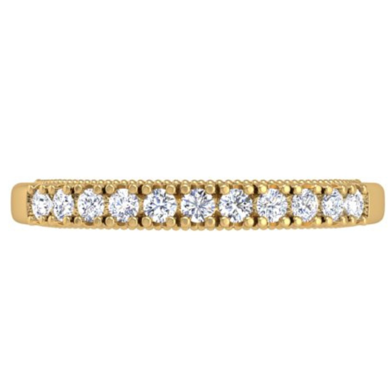 Ben Garelick Astra Galactic Yellow Gold Diamond Wedding Band Top