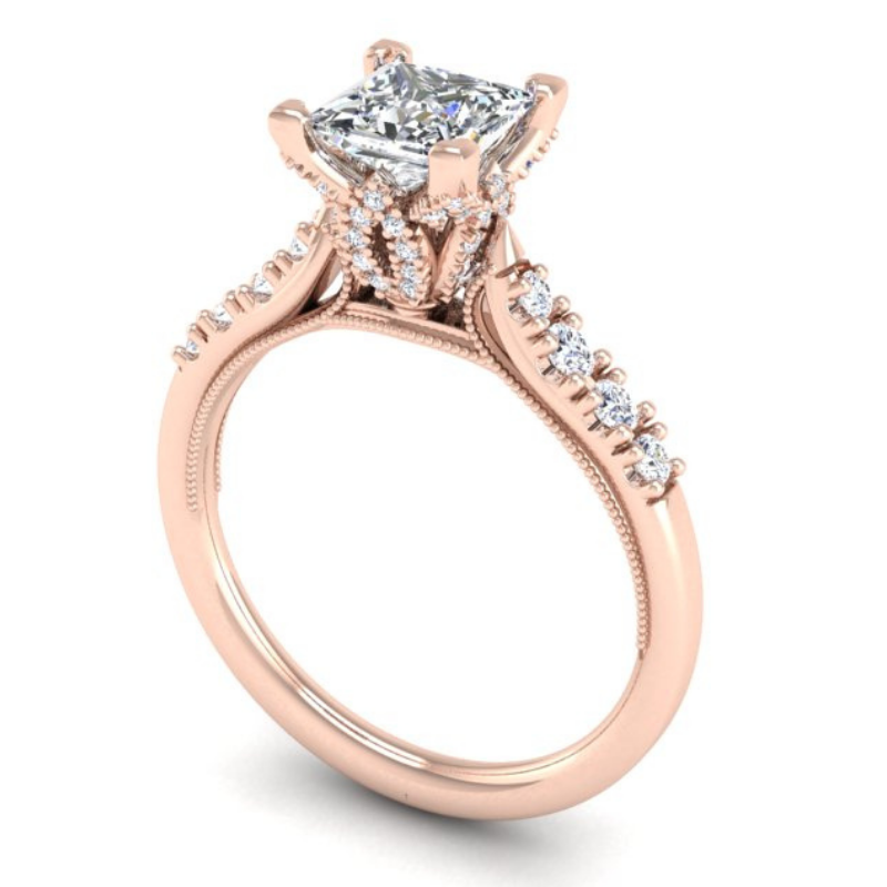 Ben Garelick Astra Galactic Head Lab-Grown Diamond Engagement Ring (Center Diamond Included)