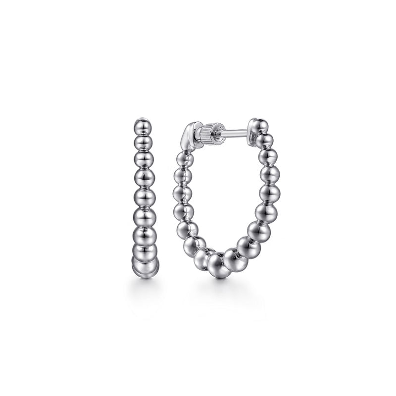 Gabriel & Co. Bujukan Classic Hoop Earrings in Sterling Silver 20mm 