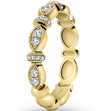 Load image into Gallery viewer, Kirk Kara &quot;Dahlia&quot; Vintage Style Marquise Shaped Wedding Band
