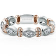 Load image into Gallery viewer, Kirk Kara &quot;Dahlia&quot; Vintage Style Marquise Shaped Wedding Band
