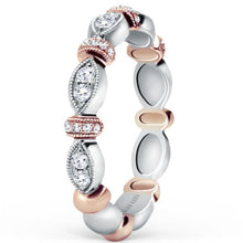Load image into Gallery viewer, Kirk Kara &quot;Dahlia&quot; Vintage Style Marquise Shaped Wedding Band

