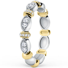 Load image into Gallery viewer, Kirk Kara &quot;Dahlia&quot; Vintage Style Marquise Shaped Wedding Band
