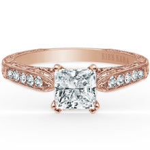 Load image into Gallery viewer, Kirk Kara &quot;Stella&quot; Princess Cut Diamond Engagement Ring
