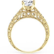 Load image into Gallery viewer, Kirk Kara &quot;Stella&quot; Princess Cut Diamond Engagement Ring
