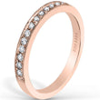 Load image into Gallery viewer, Kirk Kara Rose Gold &quot;Lori&quot; Diamond Wedding Band Angled Side View
