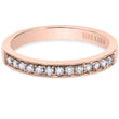 Load image into Gallery viewer, Kirk Kara Rose Gold &quot;Lori&quot; Diamond Wedding Band Front View
