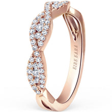 Load image into Gallery viewer, Kirk Kara &quot;Pirouetta&quot; Twist Diamond Wedding Band
