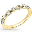 Load image into Gallery viewer, Kirk Kara Yellow Gold &quot;Lori&quot; Split Shank Bezel Set Diamond Engagement Ring Angled Side View 
