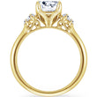 Load image into Gallery viewer, Kirk Kara Yellow Gold &quot;Stella&quot; Five Stone Emerald and Baguette Diamond Engagement Ring Side View
