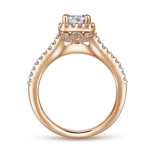 Gabriel & Co. "Kelsey" Halo Diamond Engagement Ring