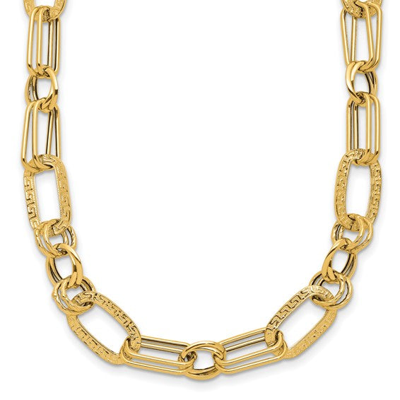 Ben Garelick 14K Yellow Gold Greek Key Chain Necklace, 18 Inch