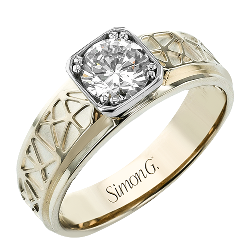 Simon G. "Greenwich" Contemporary Double Prong Diamond Engagement Ring