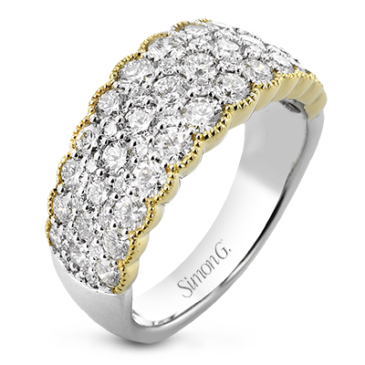 Simon G. Two-Tone Gold Diamond Pave Fashion Ring