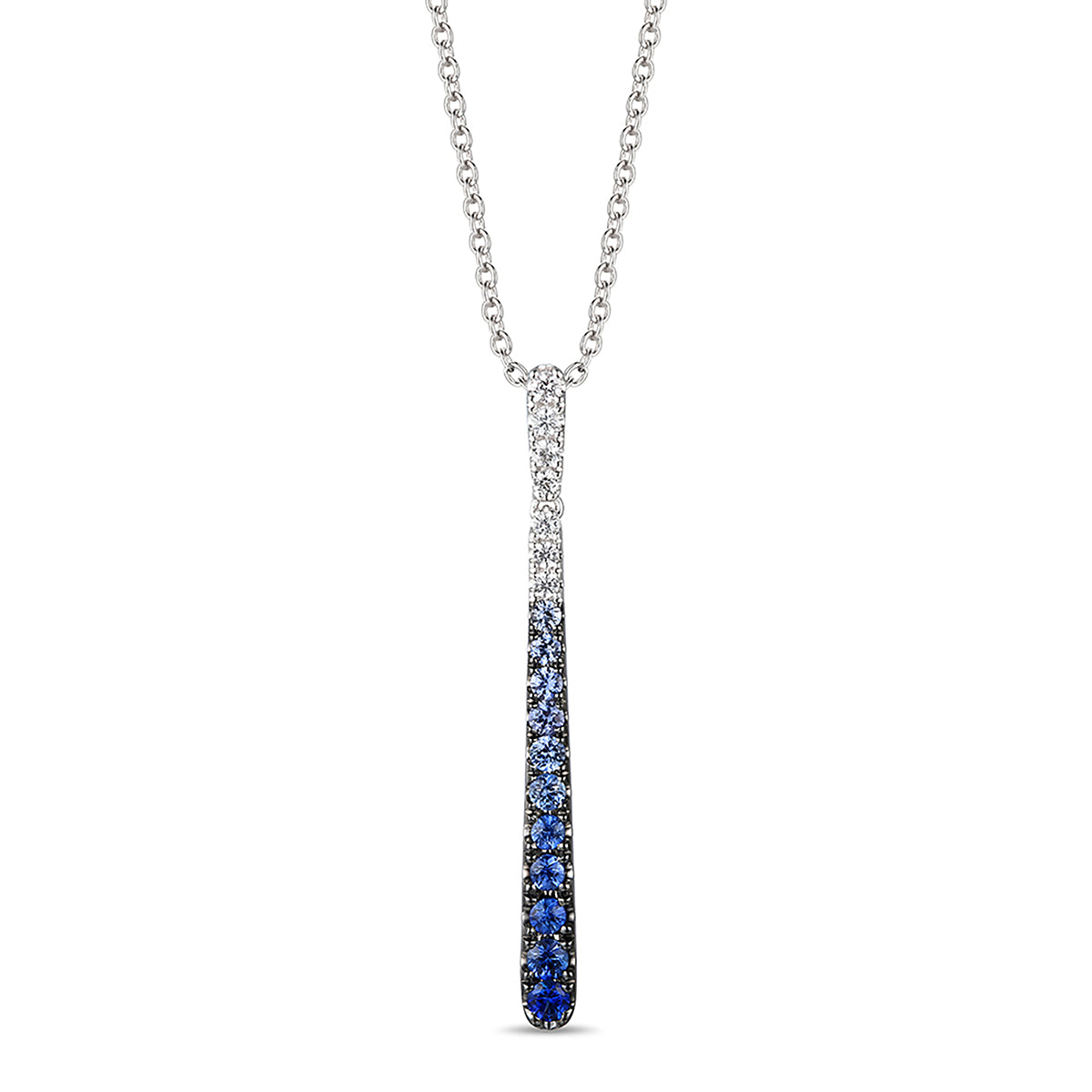 Le Vian Denim Ombre Graduating Sapphire Pendant