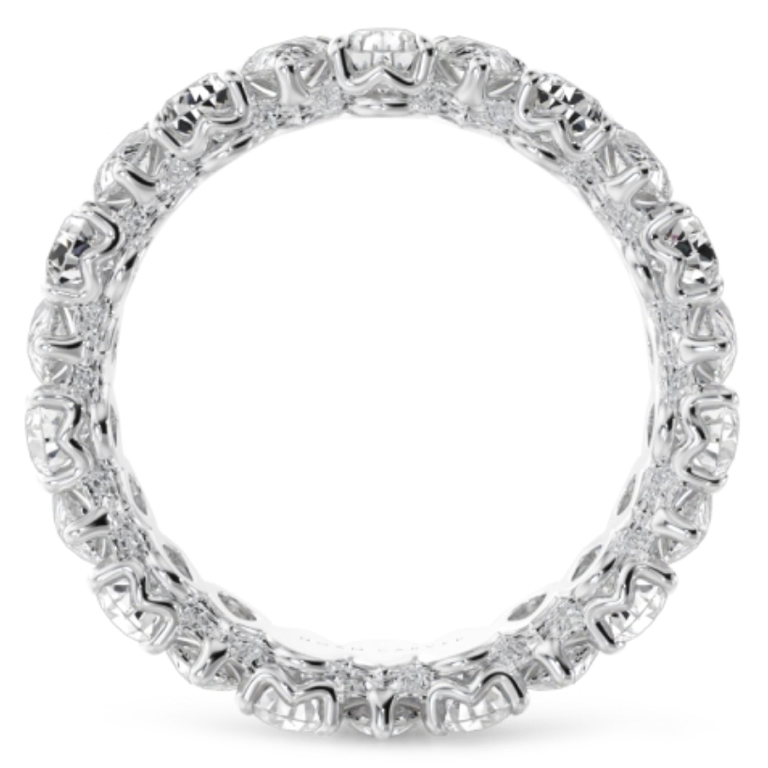 Noam Carver White Gold North-South Lab-Grown Pear Cut Diamond Eternity Band