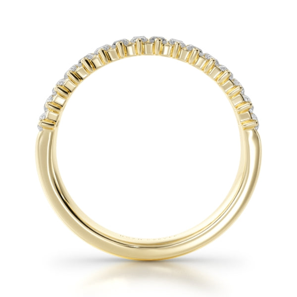 Noam Carver 14K Yellow Gold Lab-Grown Diamond Baguette Semi-Eternity Band
