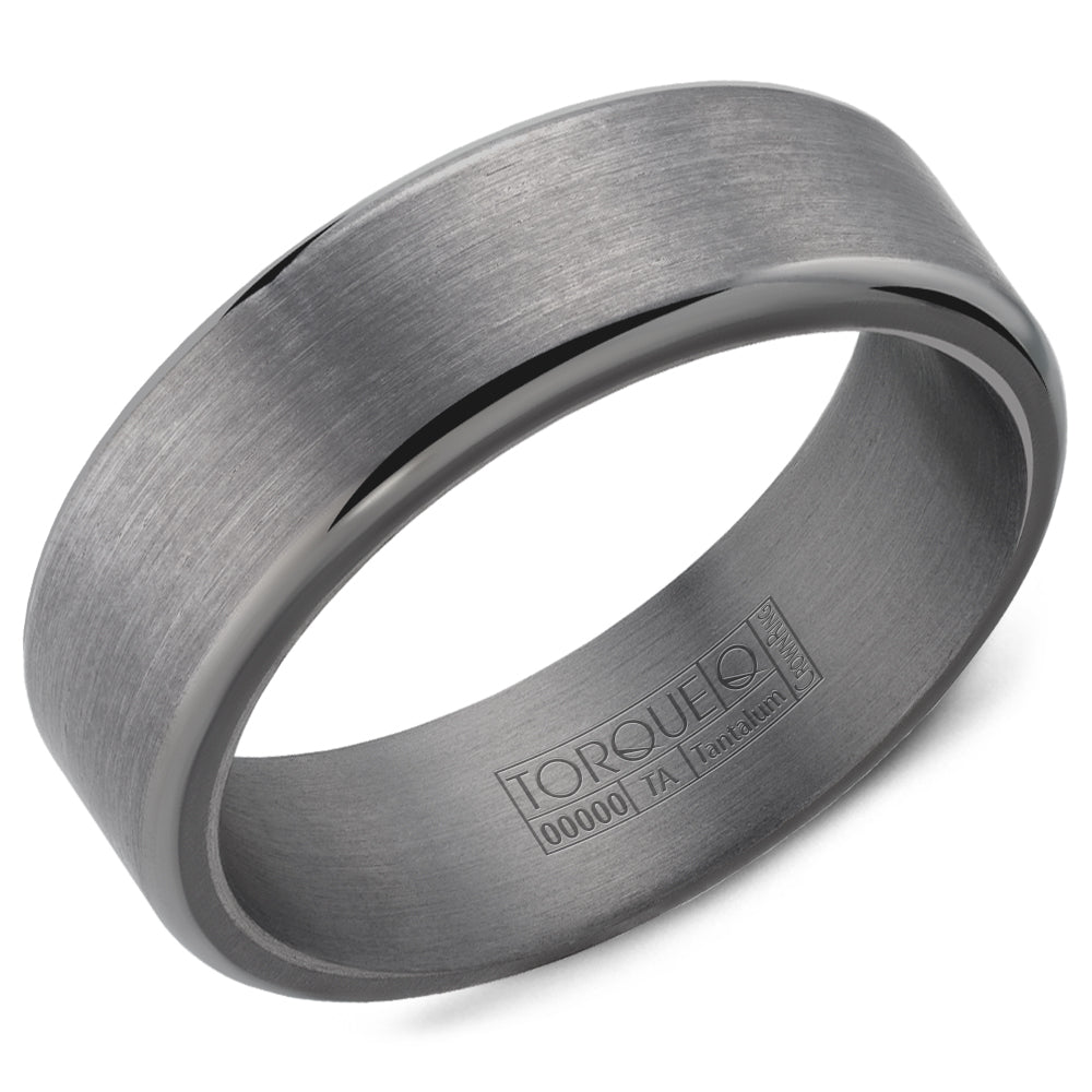 CrownRing Tantalum 7mm Satin Finish Wedding Band