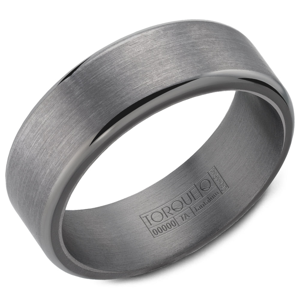 CrownRing Tantalum 8mm Satin Finish Wedding Band