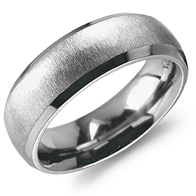 CrownRing 7MM Titanium Sandpaper Finish Wedding Band