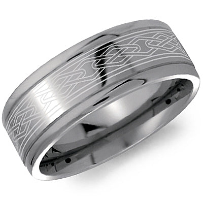 Ben Garelick 8MM Titanium Celtic Knot Wedding Band
