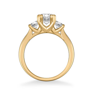 Artcarved "Amanda" Three Stone Diamond Engagement Ring