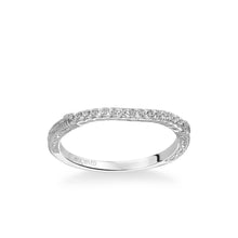 Load image into Gallery viewer, Artcarved &quot;Angelina&quot; Diamond Wedding Band Featuring Engraving Details
