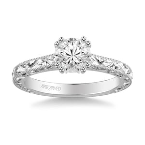 Artcarved "Bernadette" Engraved Engagement Ring