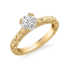 Load image into Gallery viewer, Artcarved &quot;Bernadette&quot; Engraved Engagement Ring
