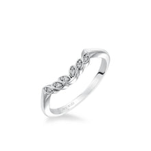 Load image into Gallery viewer, Artcarved &quot;Corinne&quot; Diamond Wedding Band Featuring Petal Design
