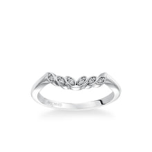 Load image into Gallery viewer, Artcarved &quot;Corinne&quot; Diamond Wedding Band Featuring Petal Design
