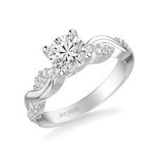 Load image into Gallery viewer, ﻿Artcarved &quot;Gabriella&quot; Twist Diamond Engagement Ring
