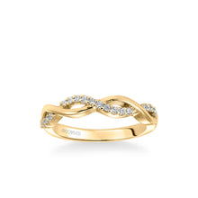 Load image into Gallery viewer, Artcarved &quot;Gabriella&quot; Twist Diamond Wedding Band
