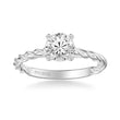 Load image into Gallery viewer, Artcarved &quot;Joanna&quot; Solitaire Rope Twist Diamond Engagement Ring
