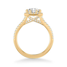 Load image into Gallery viewer, Artcarved &quot;Lorelei&quot; Hexagon Halo Diamond Engagement Ring
