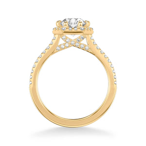 Artcarved "Lorelei" Hexagon Halo Diamond Engagement Ring