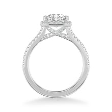 Load image into Gallery viewer, Artcarved &quot;Lorelei&quot; Hexagon Halo Diamond Engagement Ring

