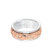 Load image into Gallery viewer, Artcarved &quot;Lyric&quot; Two Tone Engraved Wedding Band
