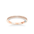 Load image into Gallery viewer, Artcarved &quot;Marlow&quot; White &amp; Rose Gold Diamond Wedding Band
