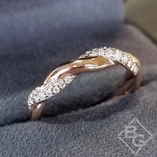Artcarved Pave Diamond Twist Wedding Ring
