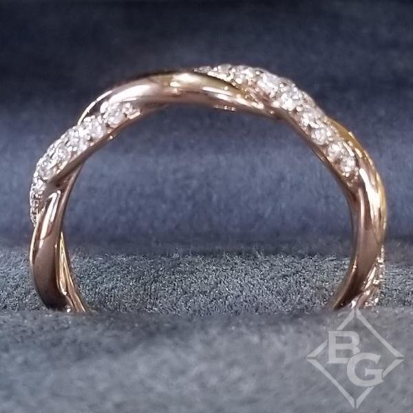 Artcarved Pave Diamond Twist Wedding Ring