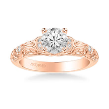 Load image into Gallery viewer, Artcarved &quot;Peyton&quot; Diamond Engagement Ring Featuring Scrollwork Design
