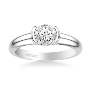 Artcarved "Rachel" Half Bezel Diamond Engagement Ring