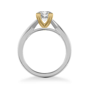 Artcarved "Solitude" Twist Diamond Engagement Ring