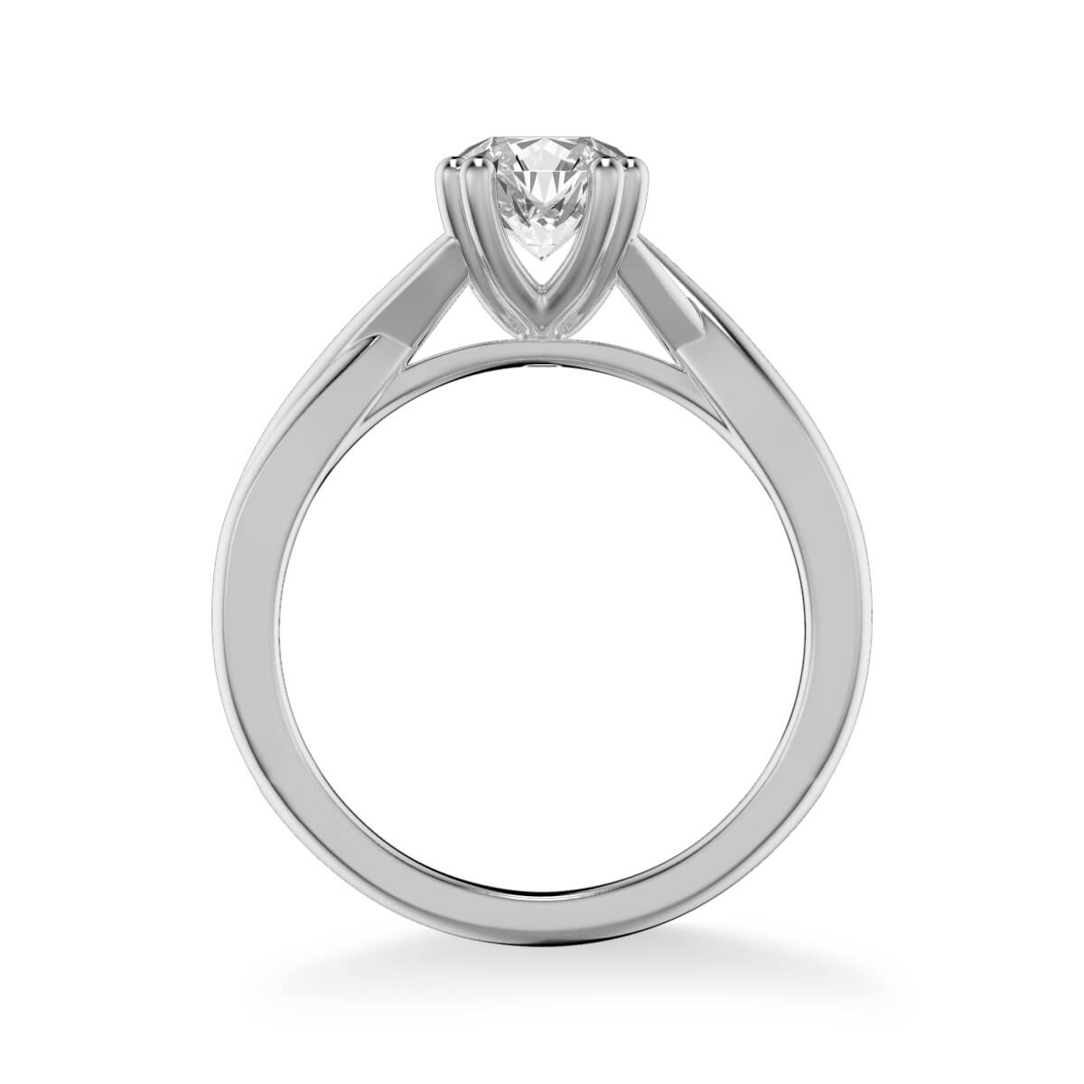 Artcarved "Solitude" Twist Diamond Engagement Ring