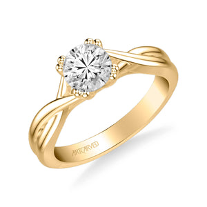 Artcarved "Solitude" Twist Diamond Engagement Ring