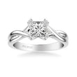 Load image into Gallery viewer, Artcarved &quot;Solitude&quot; Twist Princess Cut Diamond Engagement Ring
